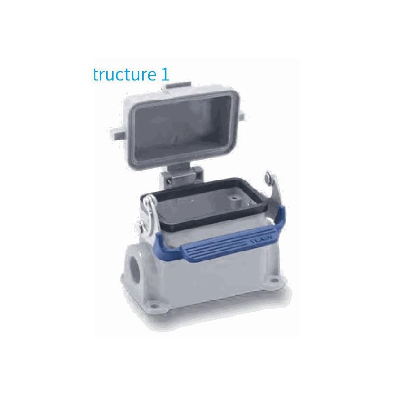 Embase en saillie 10B, Aluminium moulé sous pression, IP65, Sortie horizontale, PG16